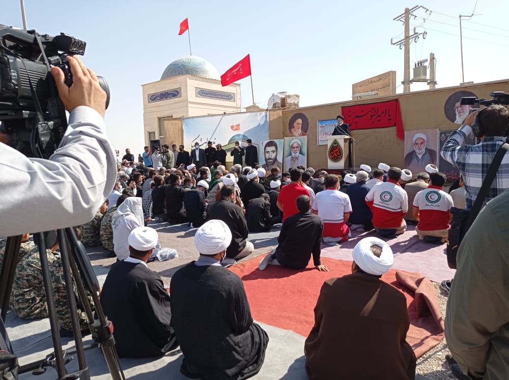 پوشش امدادی مراسم بازدید رئیس‌جمهوری از یادمان ملی شهدای قلاویزان مهران